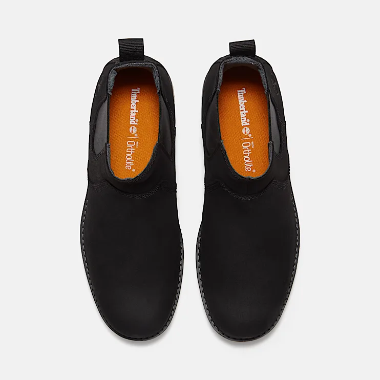 Mens Redwood Edge Chelsea Boot TBL Black Nubuck ALT2