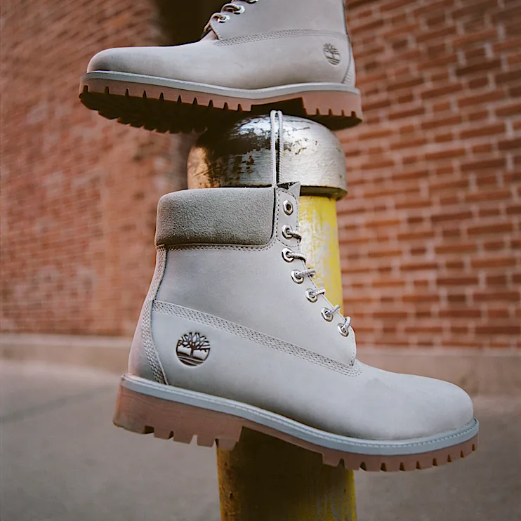 Mens Timberland Heritage 6Inch Waterproof Boot TBL Medium Greyout Nubuck ALTA