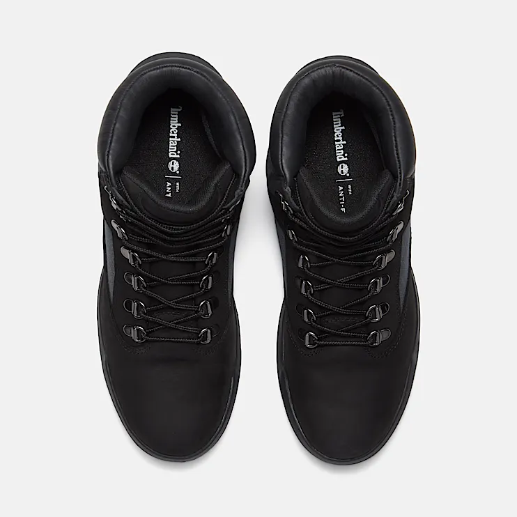 Mens Waterproof Mid Field Boot TBL Black Nubuck ALT2