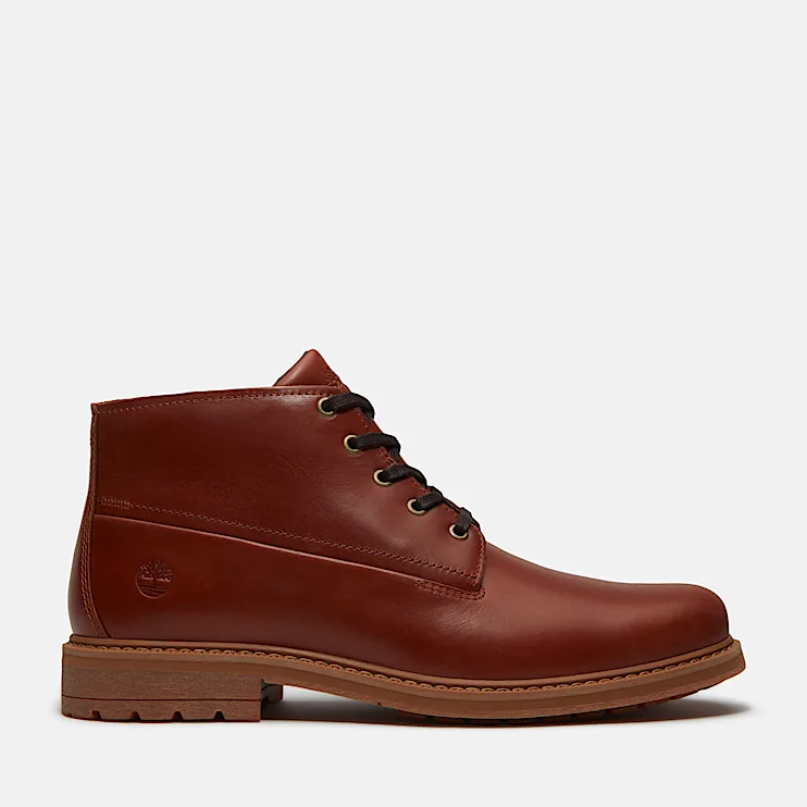 Mens Stormbucks Waterproof Chukka Boot TBL Rust FullGrain HERO