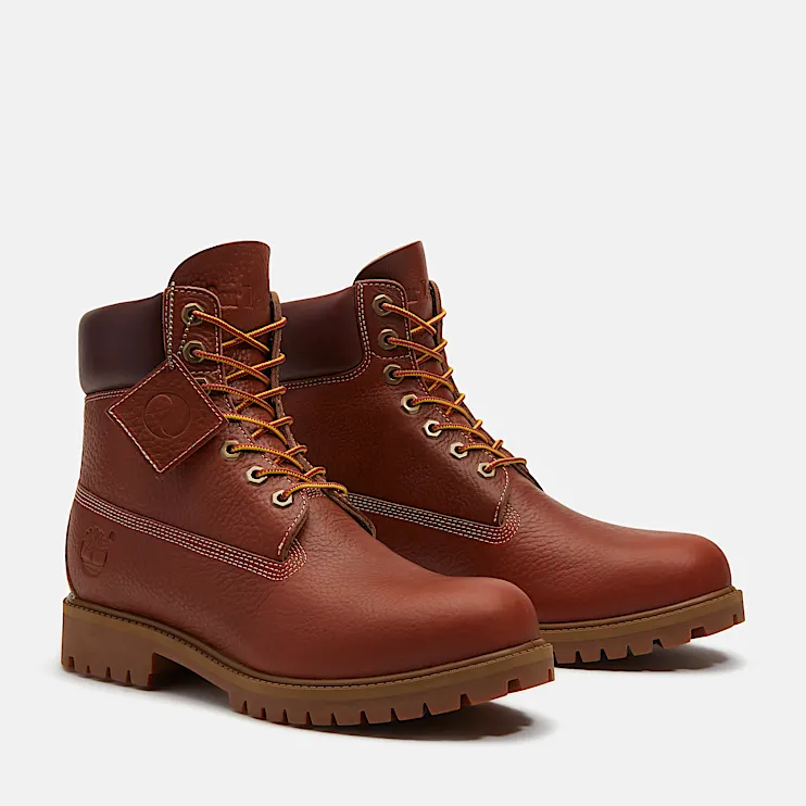 Mens Timberland x OUR LEGACY WORK SHOP 6Inch Boot TBL Acorn Pebbled FullGrain ALT4