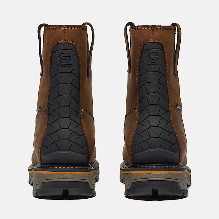 Mens True Grit Chelsea Soft Toe Waterproof Work Boot TBL Medium Brown FullGrain ALT5