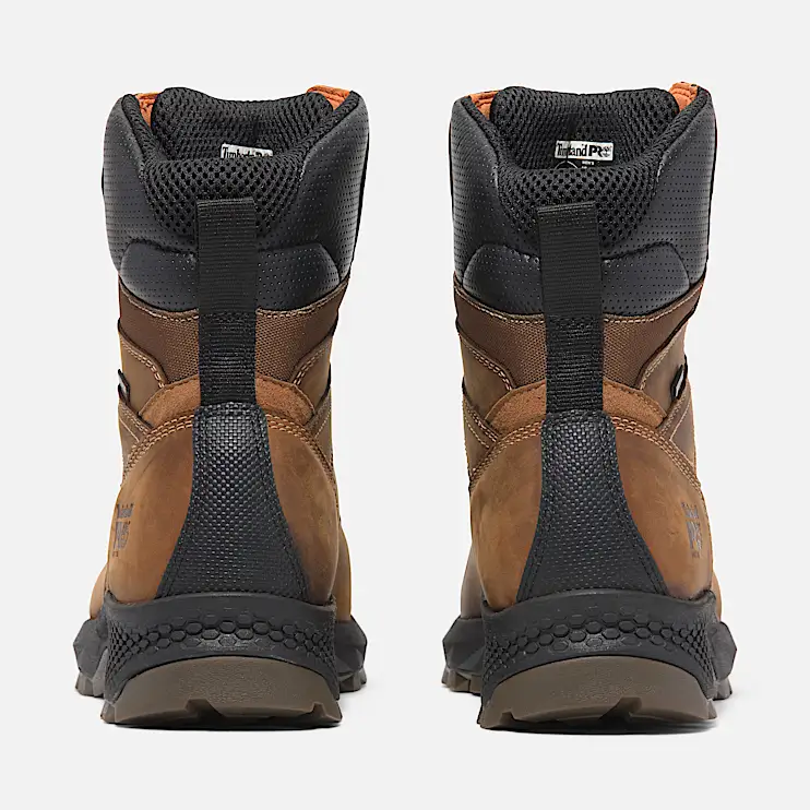 Mens TiTAN EV  8 SoftToe Waterproof Work Boot TBL Medium Brown FullGrain ALT5