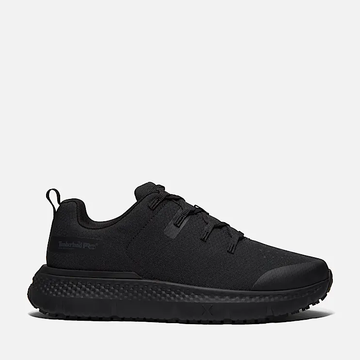 Mens Power Shift SlipResistant Hospitality Work Sneaker TBL Black Ripstop Nylon HERO