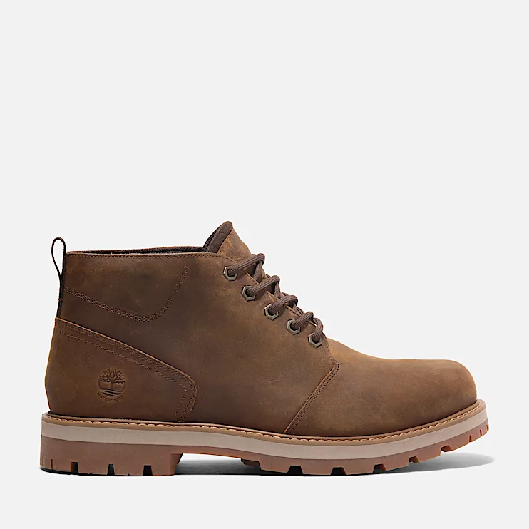 Mens Britton Road Mid Waterproof Chukka Boot TBL Rust FullGrain HERO