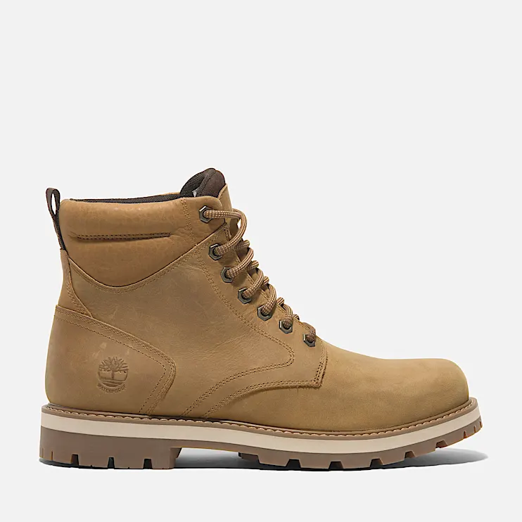 Mens Britton Road Mid LaceUp Waterproof Boot TBL Wheat FullGrain HERO