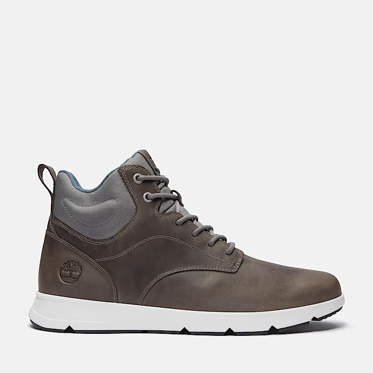 Mens Parker Street HighTop Sneaker TBL Dark Grey FullGrain HERO