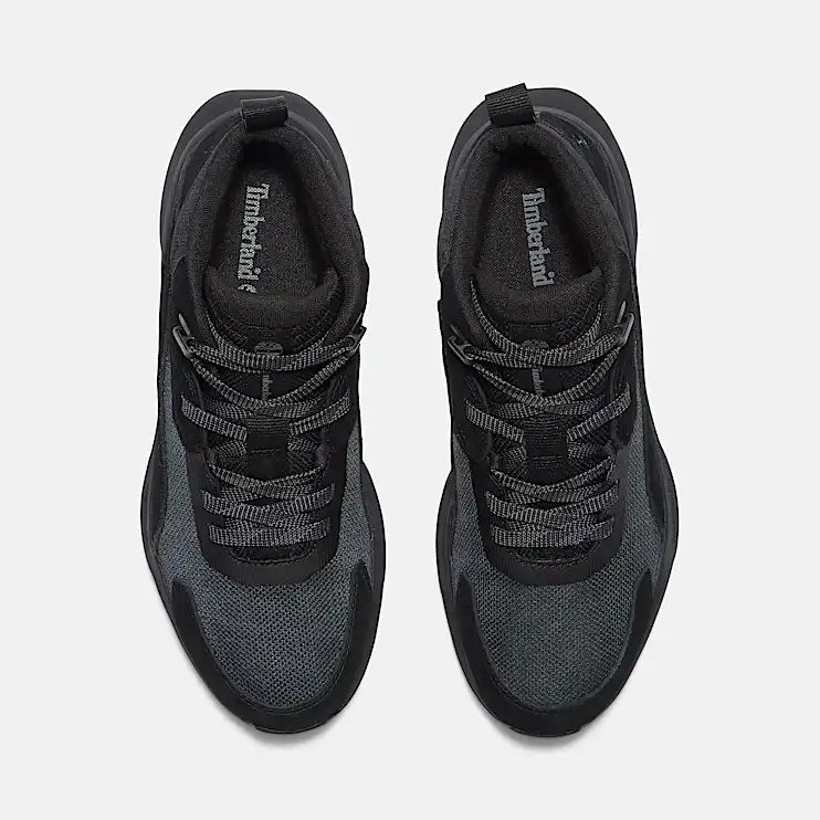 Mens Motion Ledge Mid Sneaker TBL Black Suede ALT2
