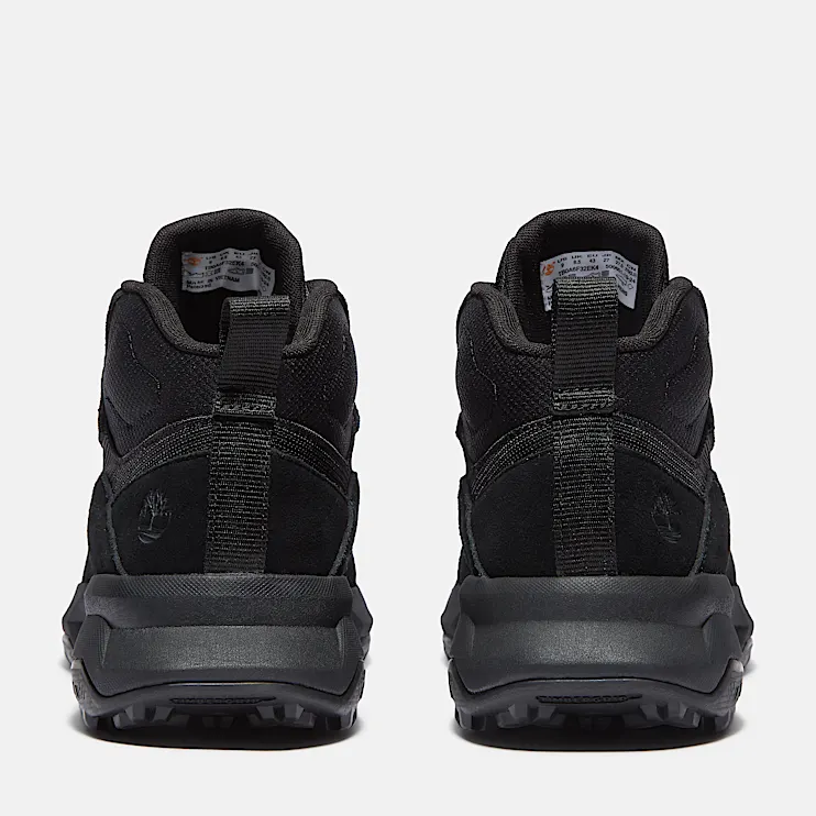 Mens Motion Ledge Mid Sneaker TBL Black Suede ALT5