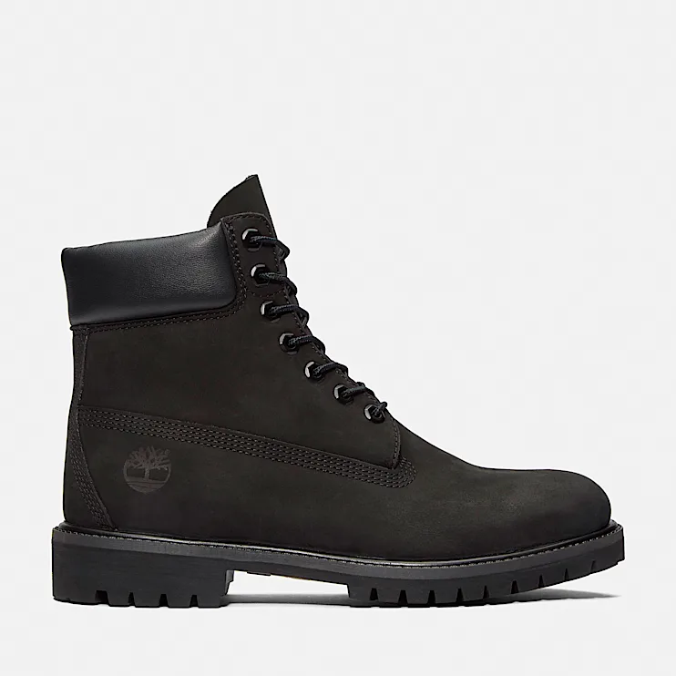 Mens Timberland Premium 6Inch Waterproof Boot TBL Black HERO