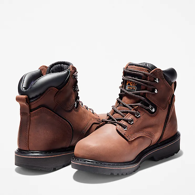 Mens Pit Boss 6 Work Boot TBL Brown ALT5