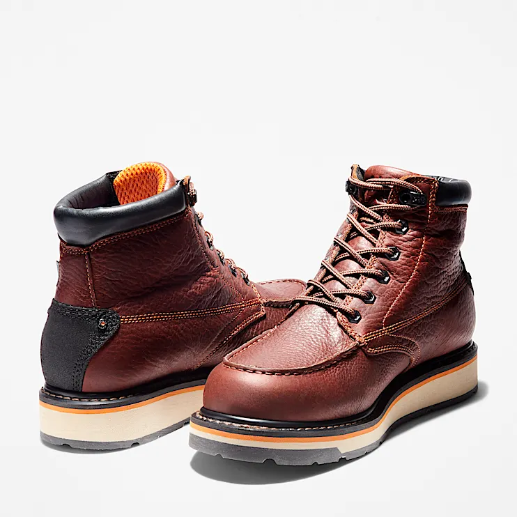 Mens Gridworks 6 Waterproof Work Boot TBL Rancher Brown ALT5