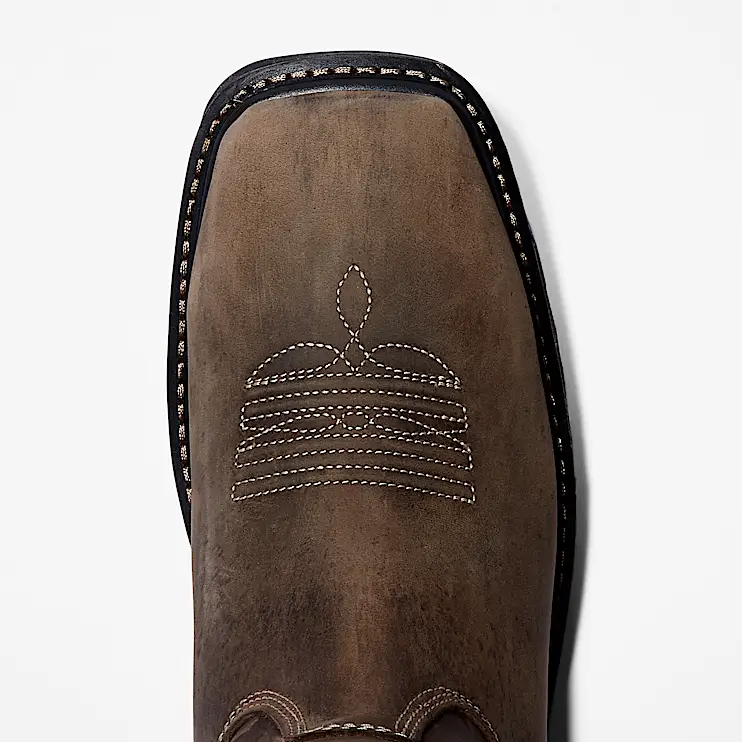 Mens True Grit Pull On Waterproof Work Boot TBL Turkish Coffee ALT2