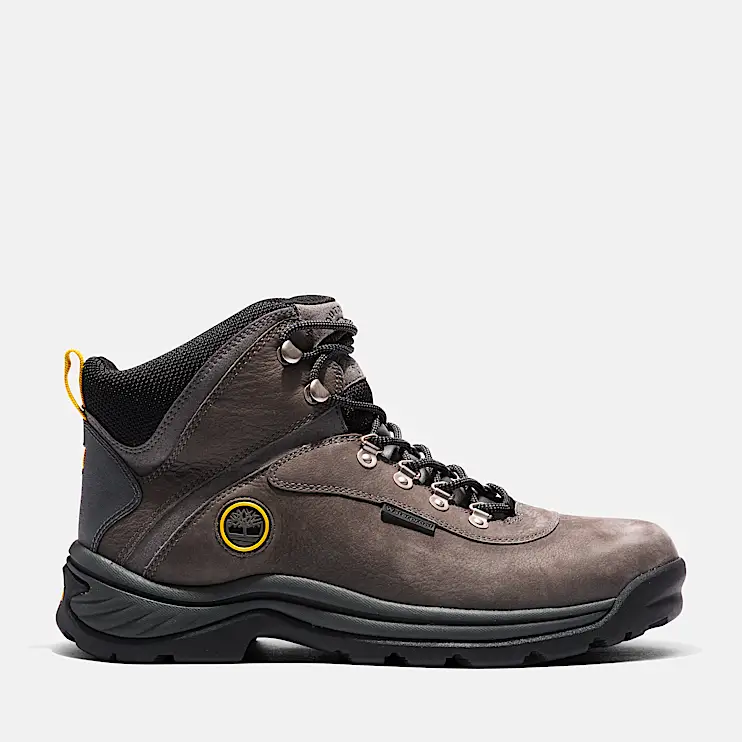 Mens White Ledge Mid Waterproof Hiking Boot TBL Castle Grey HERO